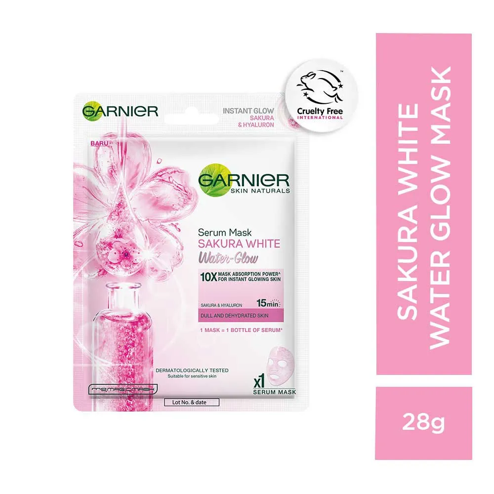 Garnier Sakura White Water-Glow Skin Serum Mask