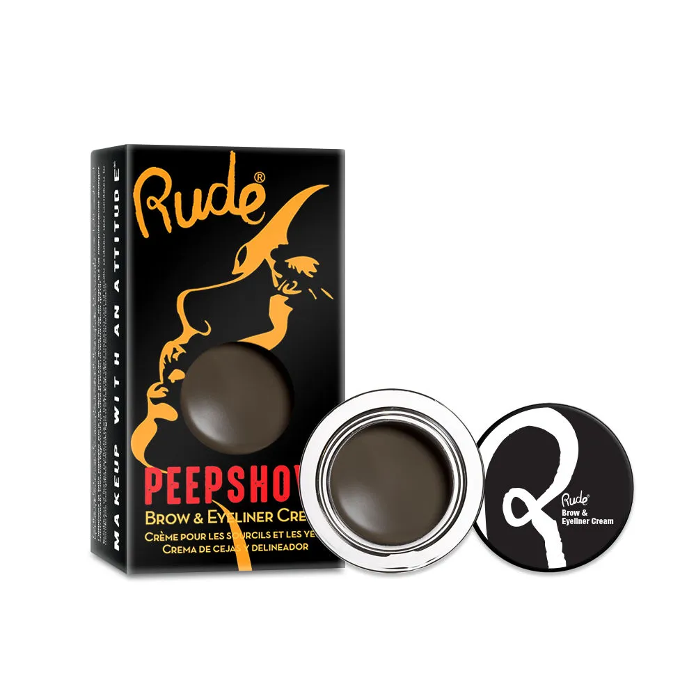 Rude Cosmetics Peep Show Brow & Eyeliner Cream - First Time