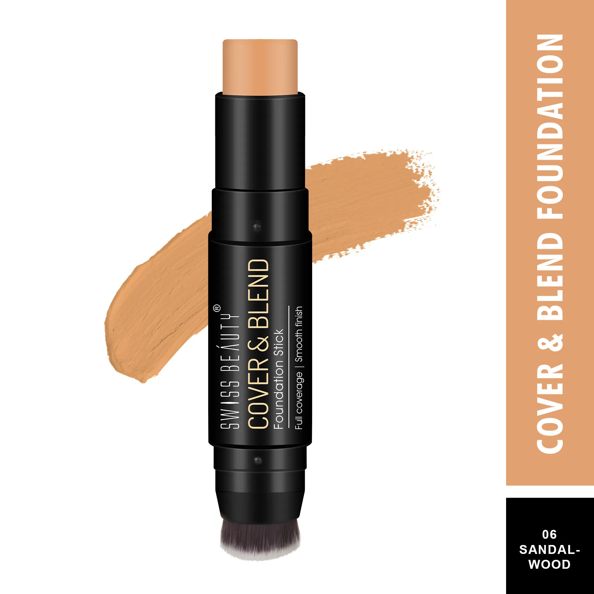 Swiss Beauty Cover & Blend Stick Foundation - 06 Sandalood