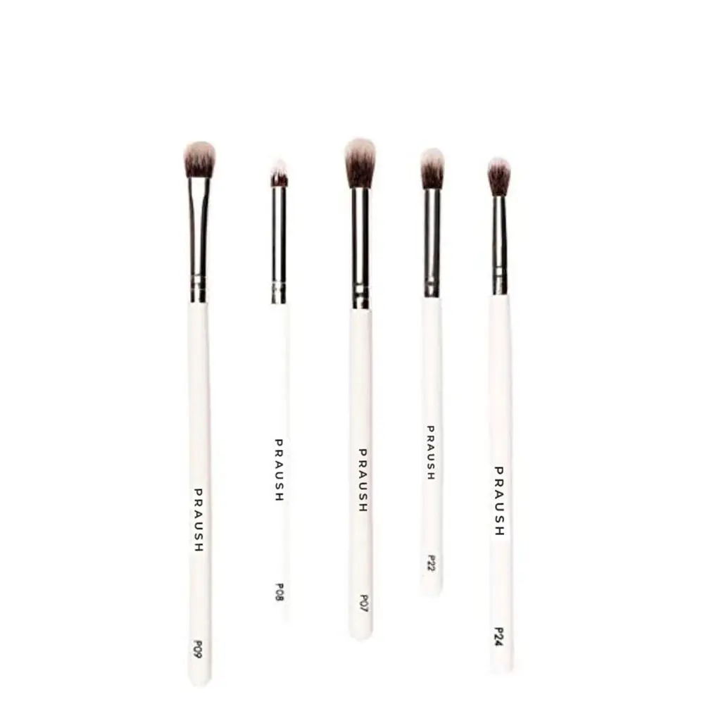 Praush (Formerly Plume) Professional Blending Eye Brushes Set - 5 Pcs