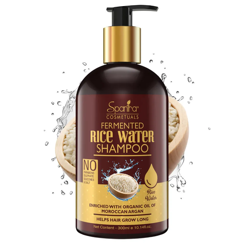 Spantra Rice Water Shampoo Helps Hair Grow Long