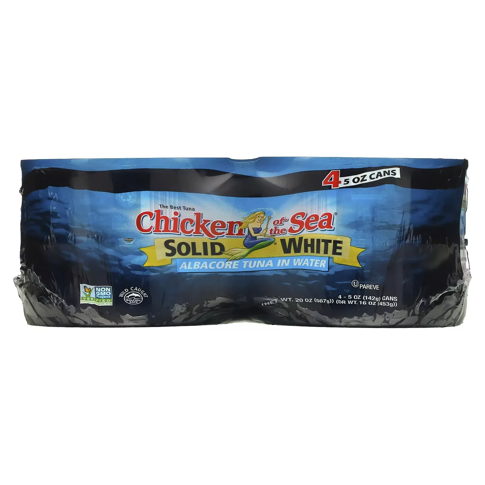 Solid White, Albacore Tuna In Water, 4 Pack, 5 oz (142 g) Each