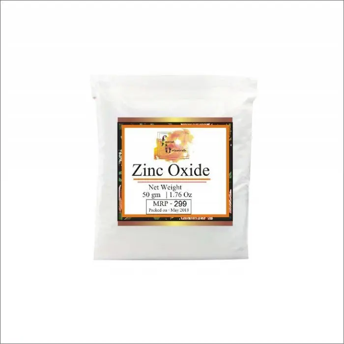 Zenvista Zinc Oxide Powder Diy Skin Care Cosmetics Raw Material Best Sun Protection (50 g)