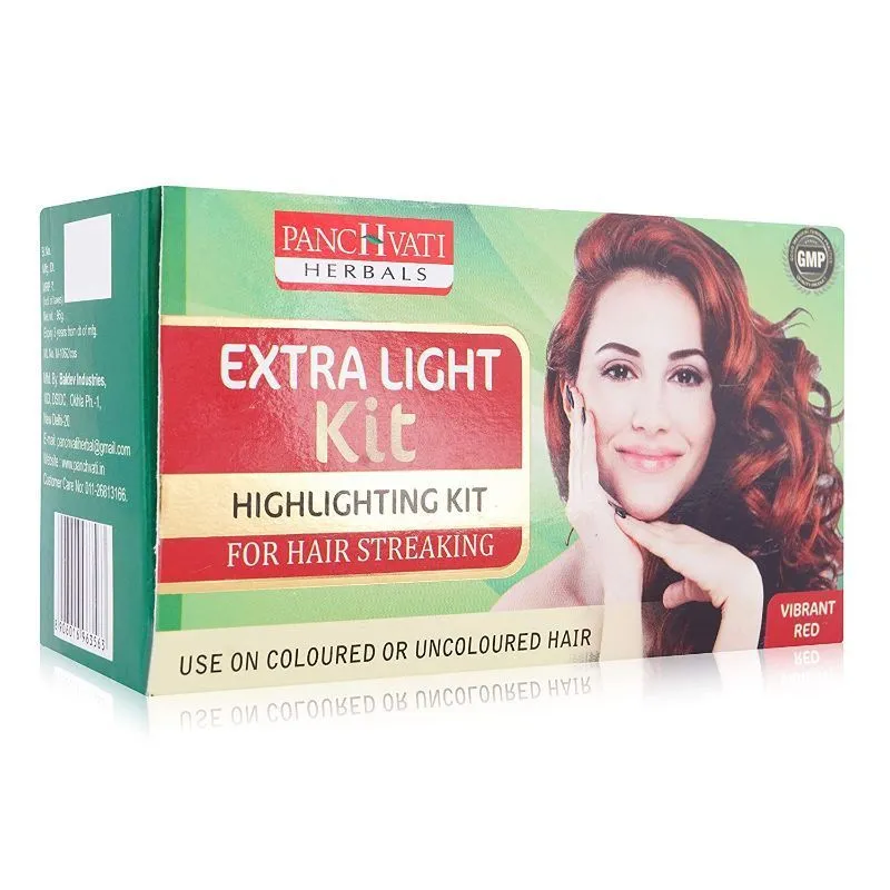 Panchvati Herbals Extra Light For Hair Kit - Red Color (Pack Of 2)