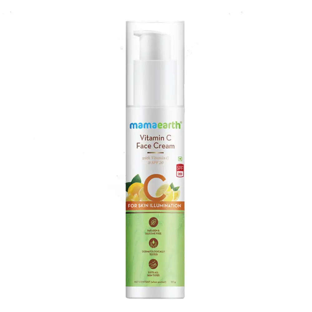 Mamaearth Vitamin C Face Cream,  50 g  with Vitamin C & SPF 20, for Skin Illumination