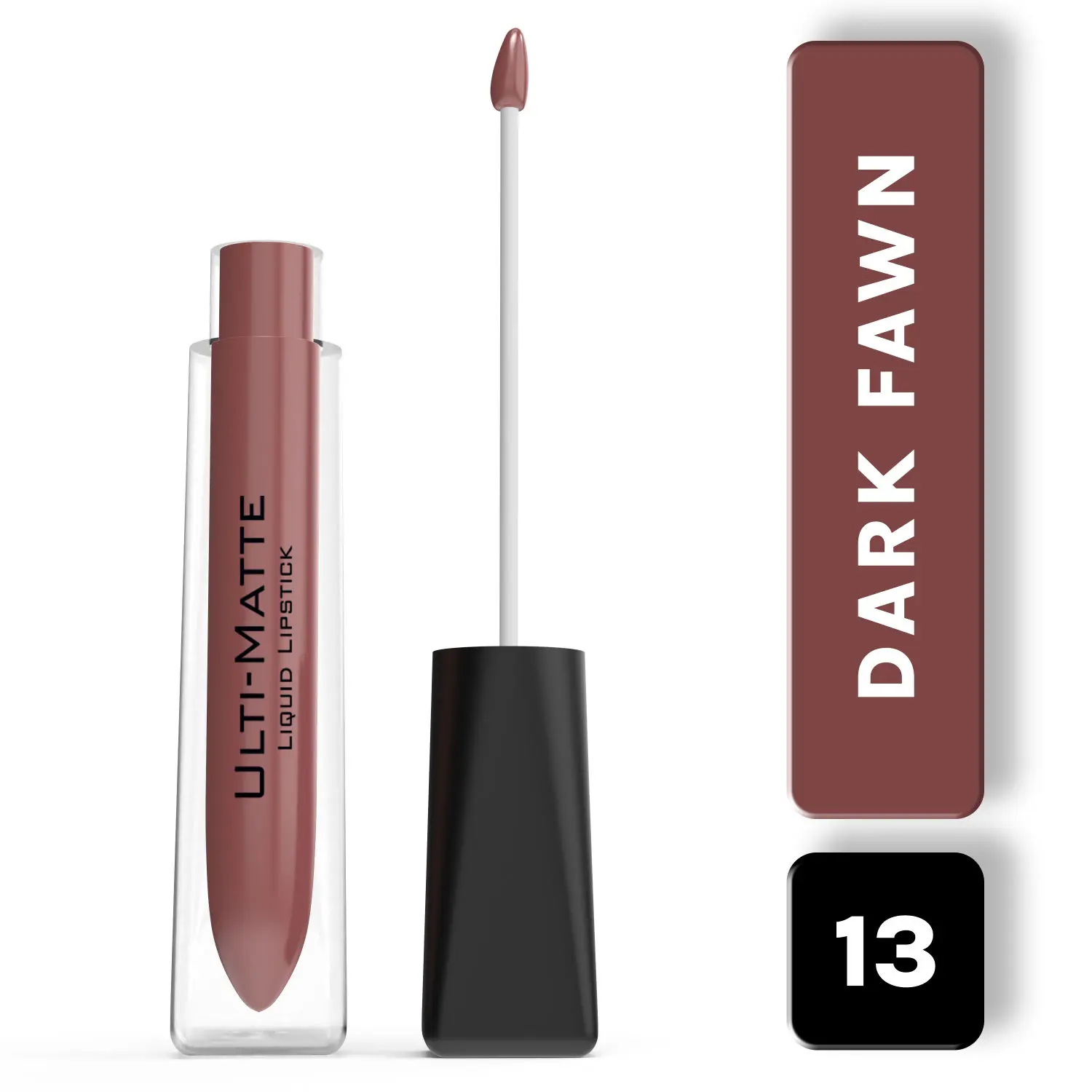 Bella Voste I ULTI-MATTE LIQUID LIPSTICK I Silky Smooth & Light Weight TextureI Full Coverage With Pure Matte Finish| DARK FAWN (13)