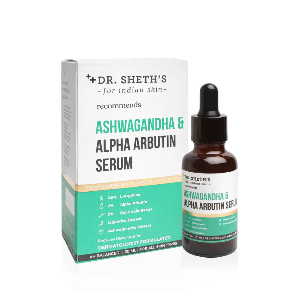 Dr. Sheth's Ashwagandha & Alpha Arbutin Serum (30 ml)