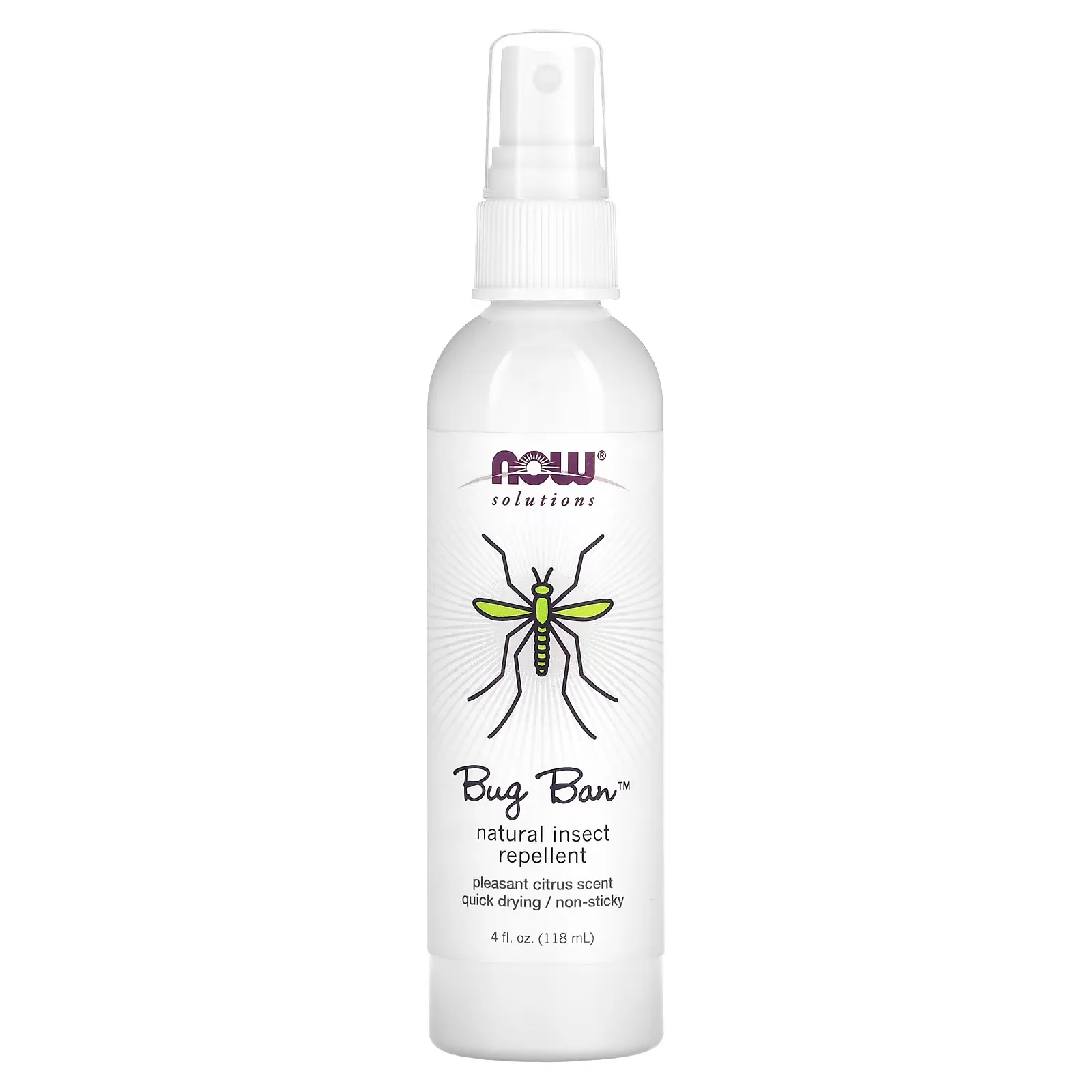 Bug Ban, Natural Insect Repellent, Citrus, 4 fl oz (118 ml)