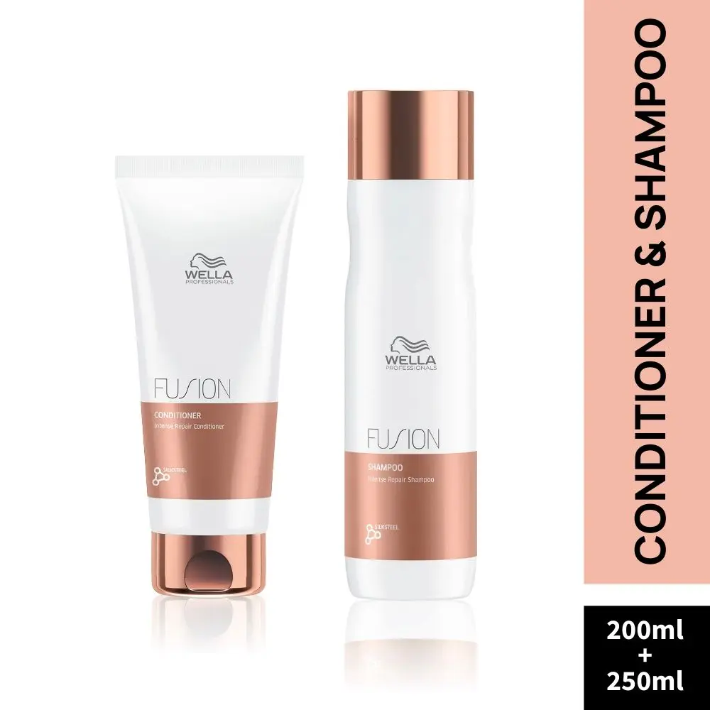 Wella Professionals Fusion Intense Shampoo and Conditioner Combo 200ml+250ml