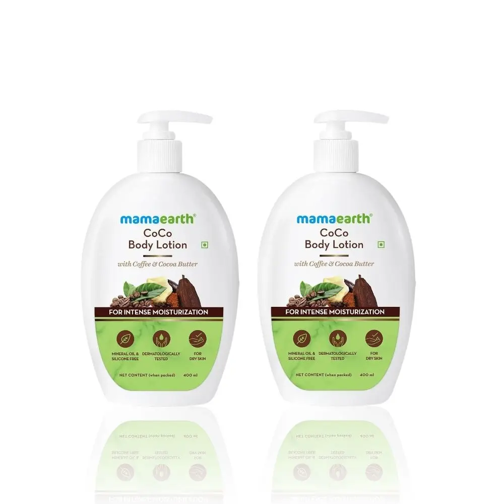 Mamaearth CoCo Body Lotion With Coffee and Cocoa for Intense Moisturization (400 ml) (Packof 2)