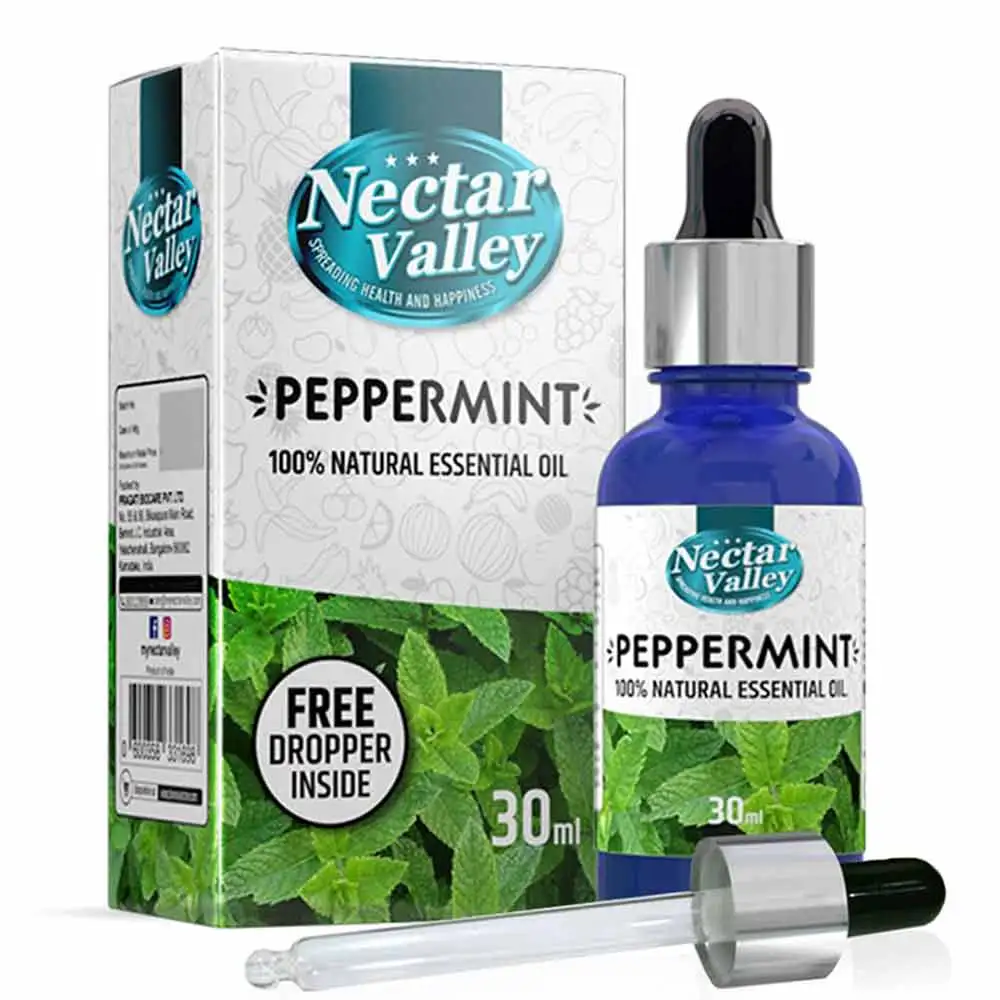 Nectar Valley Peppermint 100% Natural Essential Oil,  30 ml  Vegan