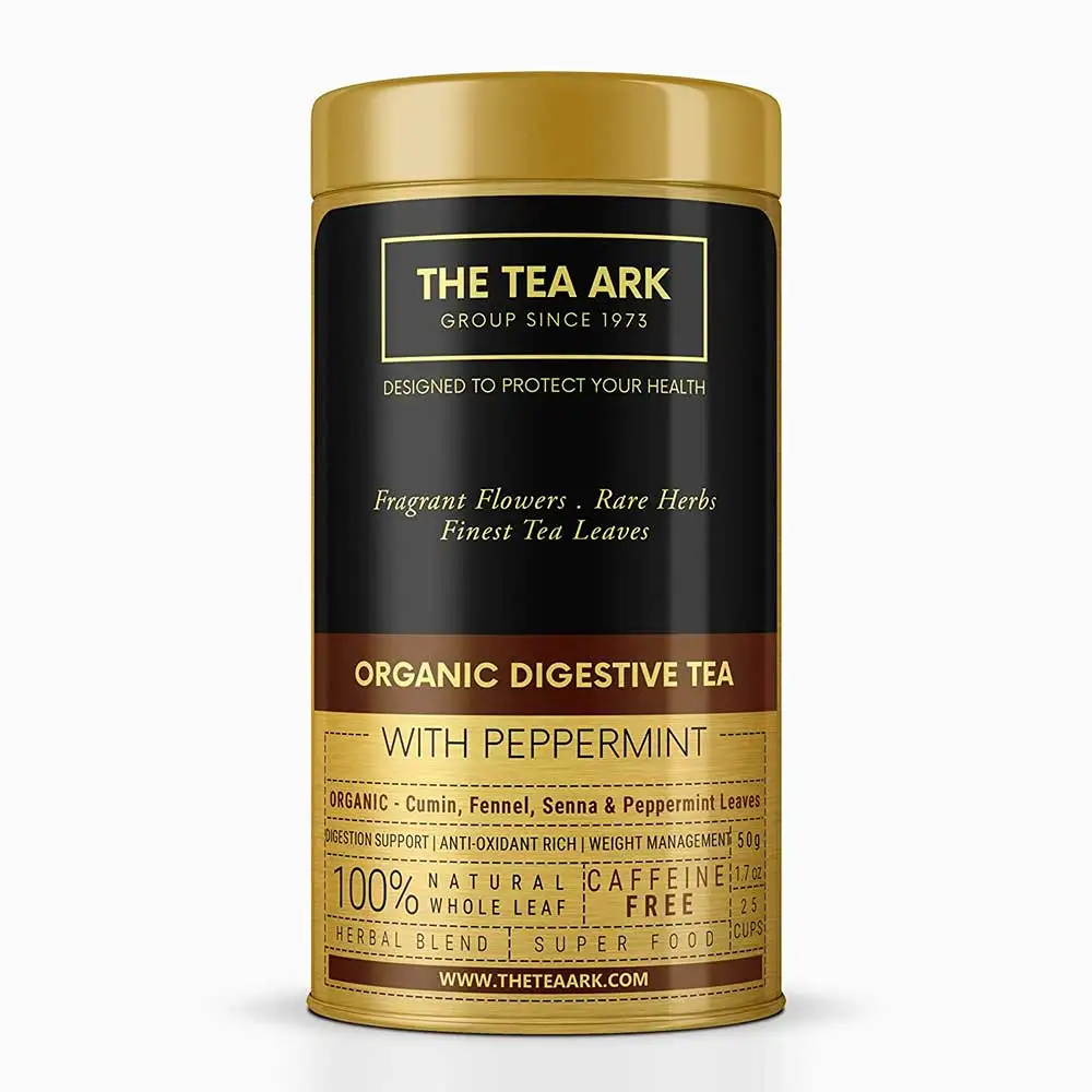 The Tea Ark Organic Digestive Tea,  Peppermint - Tin  50 g