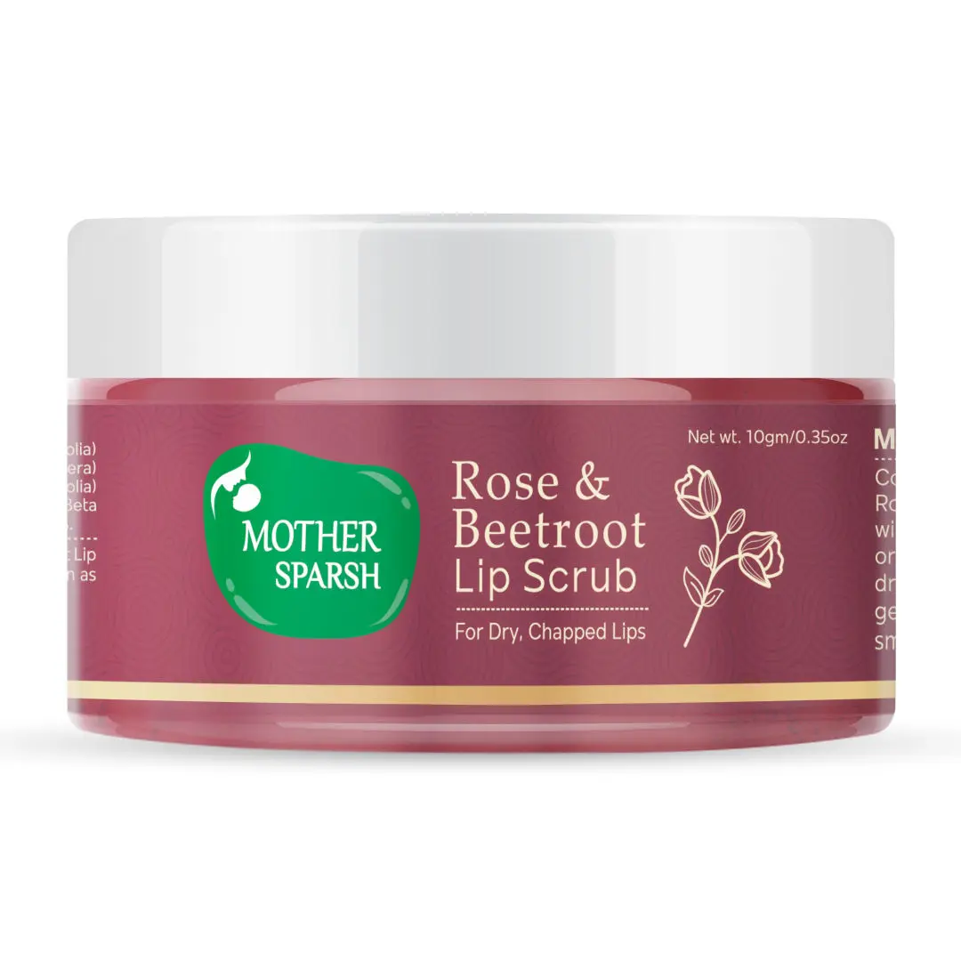 Mother Sparsh Rose & Beetroot Lip Scrub For Dry Chapped Lips - 10gm