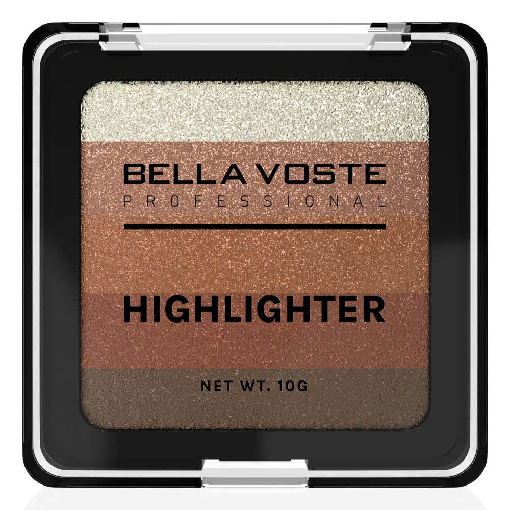 BELLA VOSTE HIGHLIGHTER -Elevate Your Look with 5-in-1 Palette for Radiant Beauty , BVHL205 , 10 gm