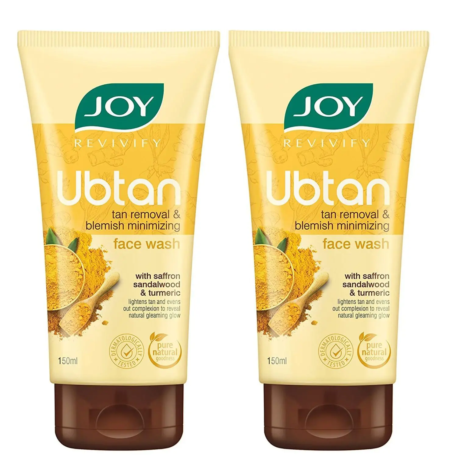 Joy Revivify Tan Removal Ubtan Face Wash ( Pack of 2X150 ml )