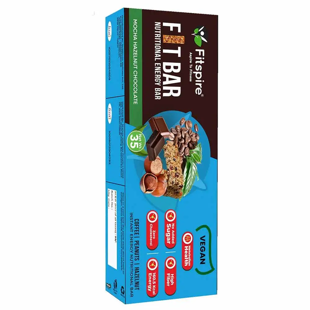 Fitspire Nutritional Energy Fit Bar,  1 bar(s)  Mocha Hazelnut Chocolate