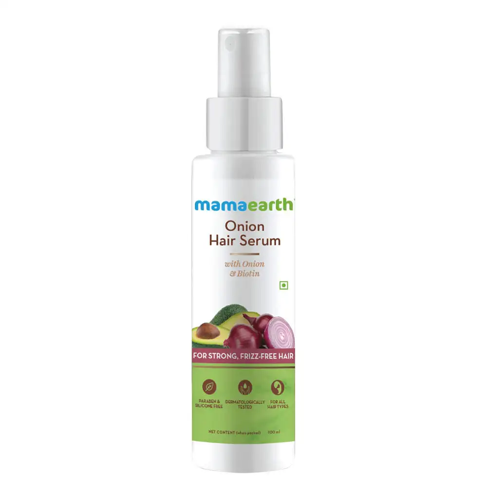 Mamaearth Onion Hair Serum,  100 ml  with Onion & Biotin for Strong, Frizzy-Free Hair