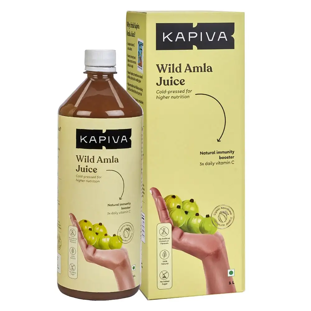 Kapiva Wild Amla Juice (Natural Immunity Booster),  Unflavoured  1 L