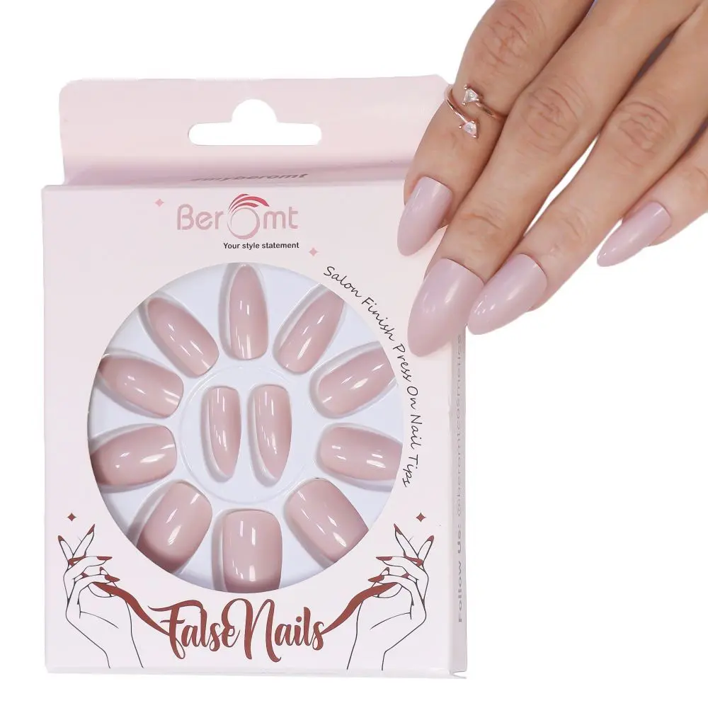 BEROMT PREMIUM GLOSSY NAILS- 319 (NAIL KIT INCLUDED)