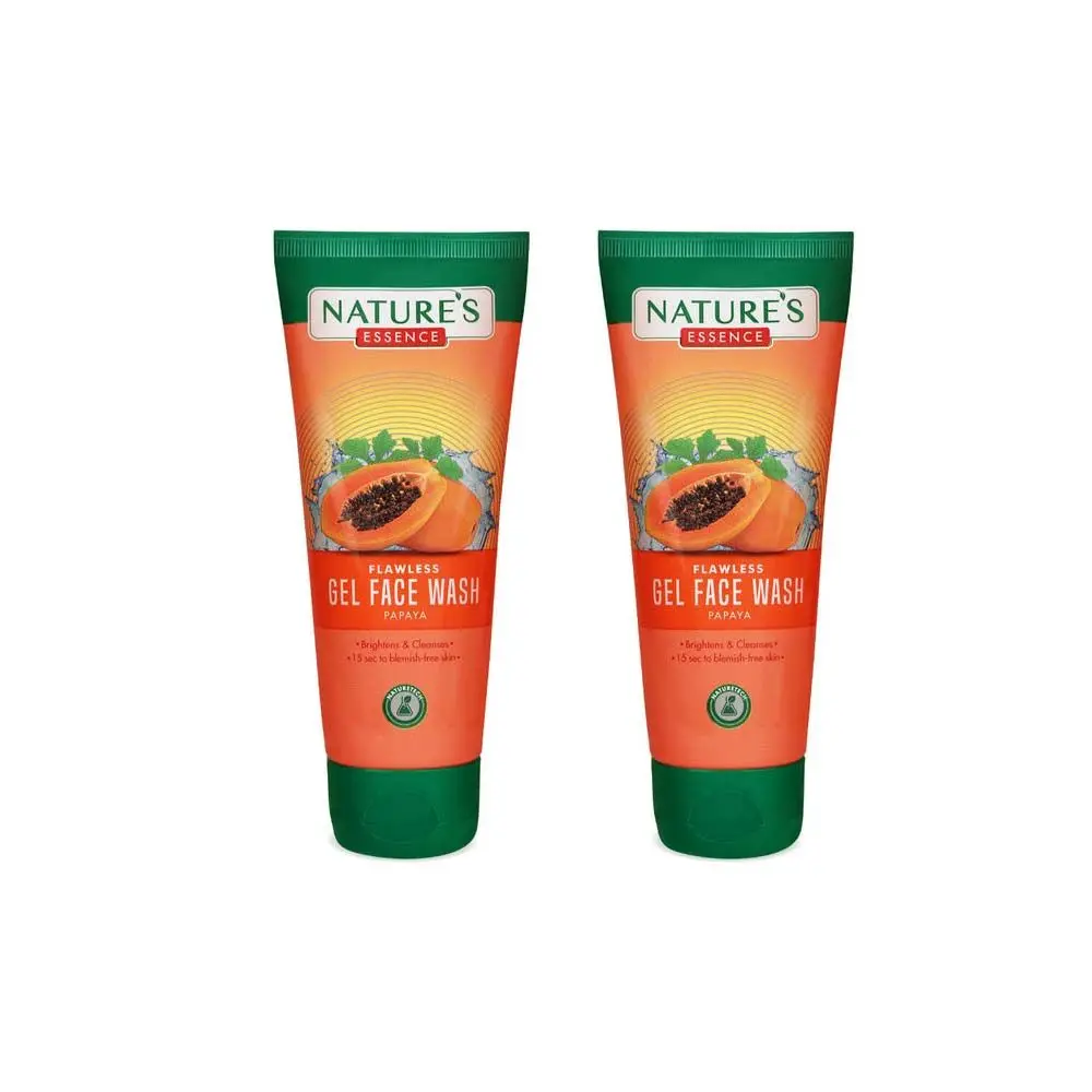 Nature's Essence flawless gel face wash Papaya Pack of 2