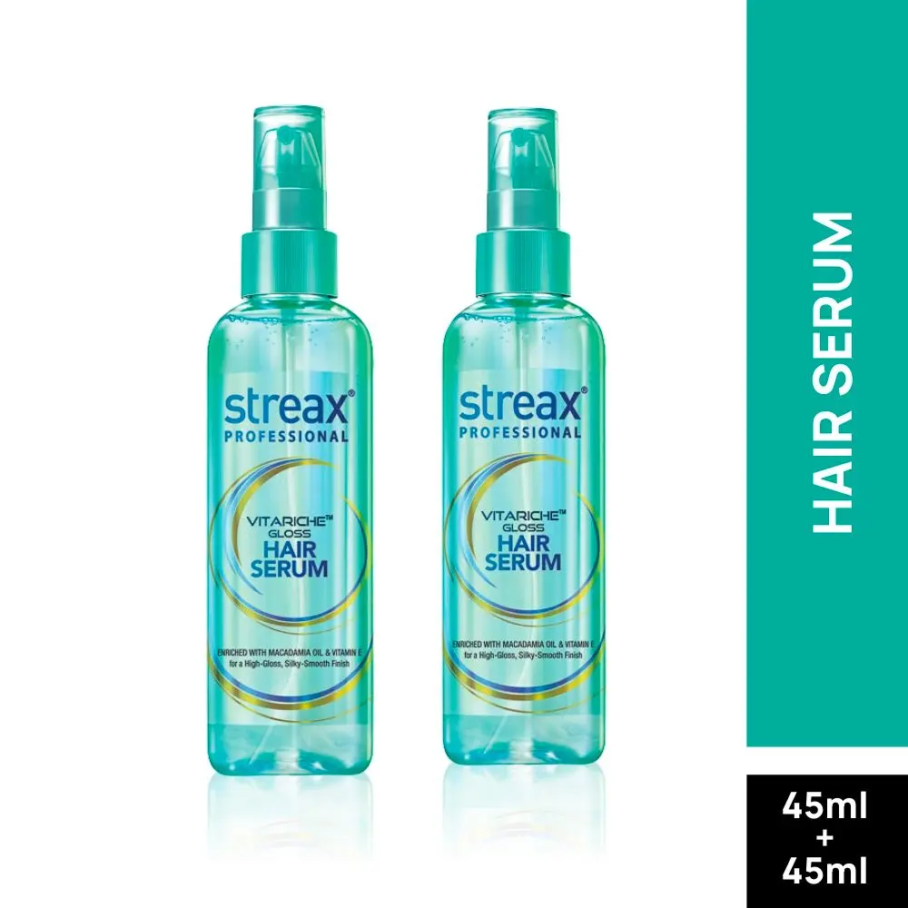 Streax Professional Vitariche Gloss Hair Serum (45 ml) Pack Of 2