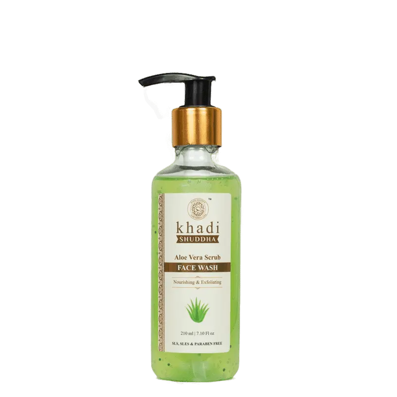 Khadi Shuddha Aloe Vera Scrub Face Wash (210 ml)