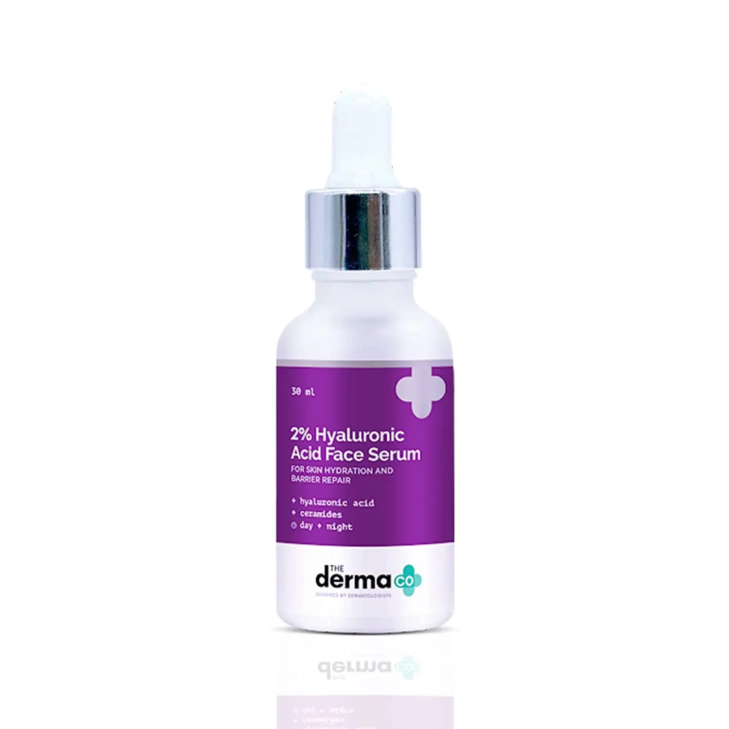 The Derma Co. 2% Hyaluronic Acid Face Serum for Skin Hydration & Barrier Repair, With Hyaluronic Acid and Ceramides- 30ml