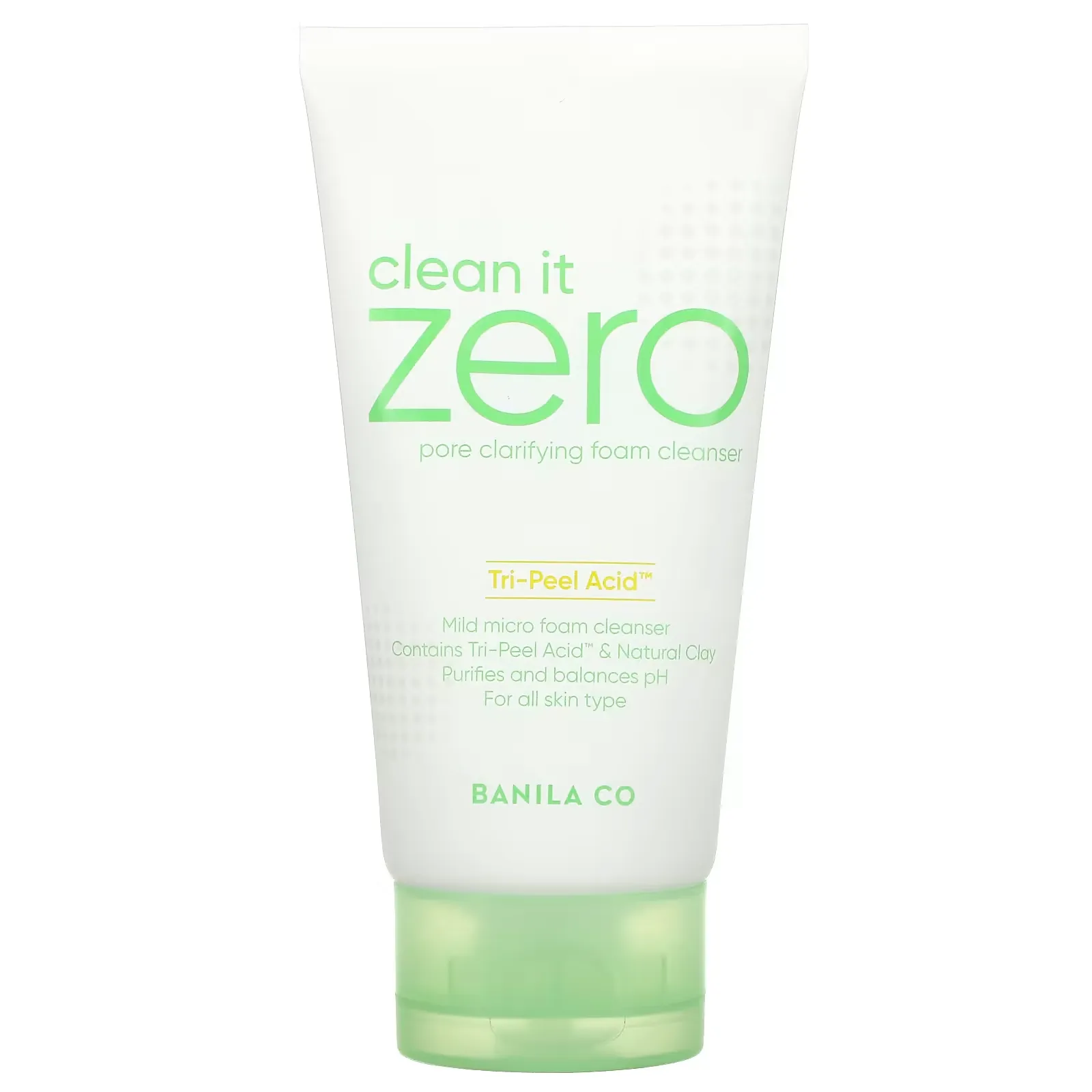 Clean It Zero, Tri-Peel Acid Pore Clarifying Foam Cleanser, 5.07 fl oz (150 ml)