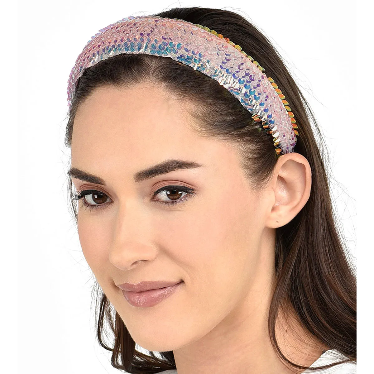 Toniq Party Starter Pink Sequin Hair Band(OAWXXH68)