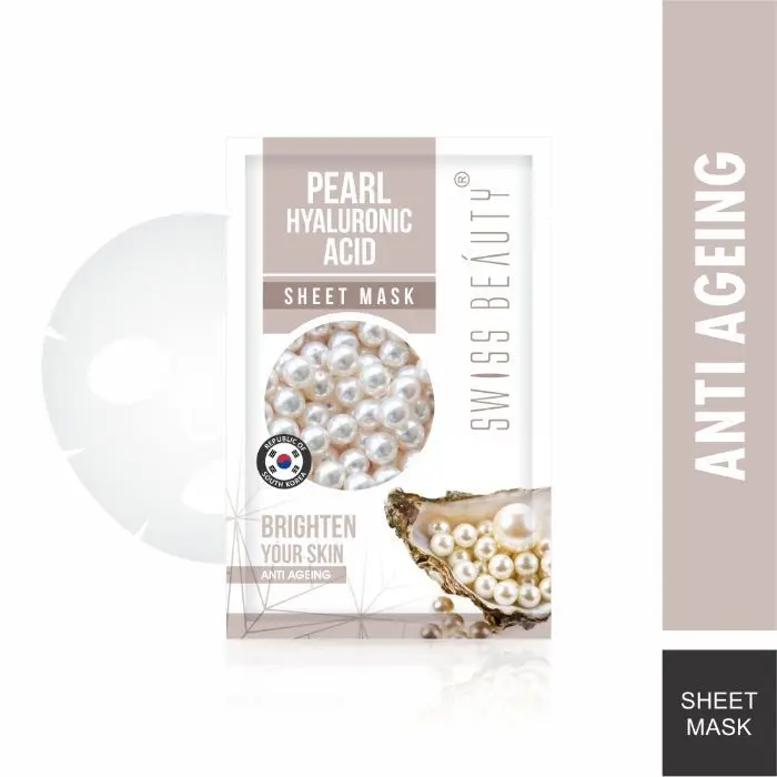 Swiss Beauty Anti-Ageing Sheet Mask Pearl+Hyaluronic (22 ml)