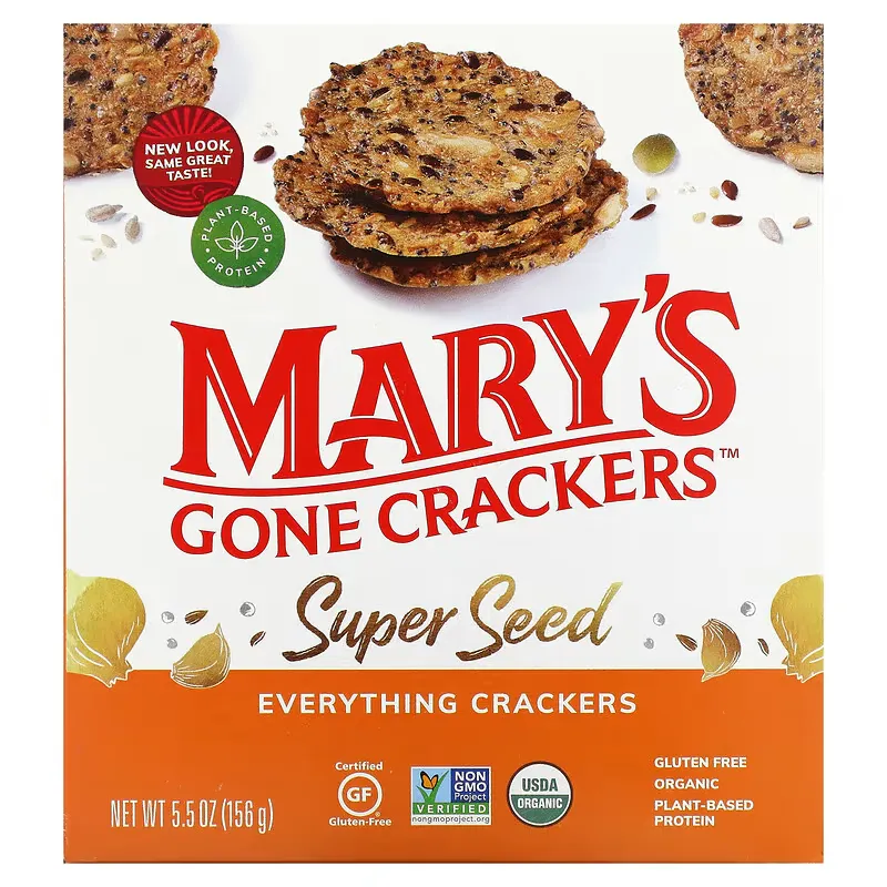 Super Seed Crackers, Everything, 5.5 oz (156 g)