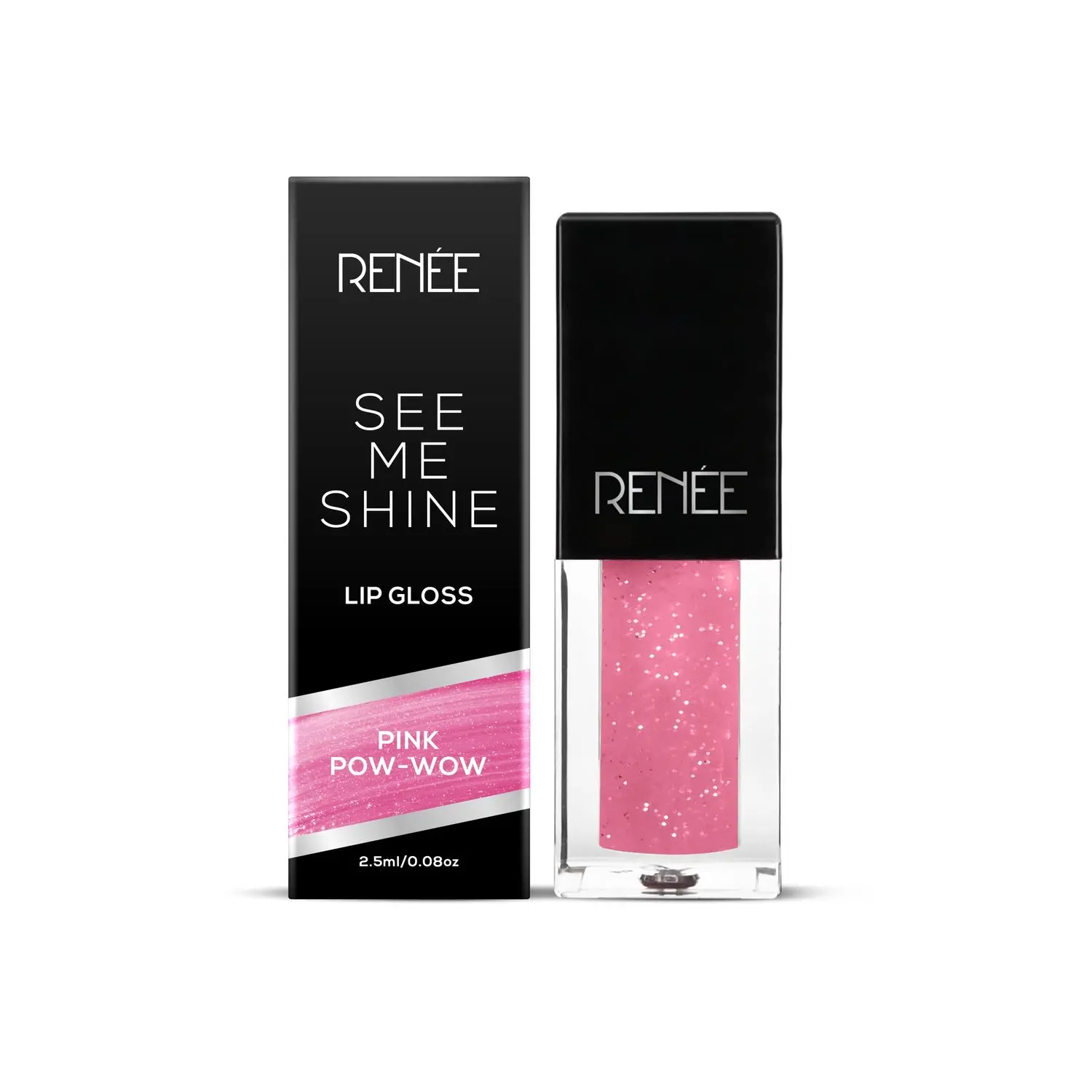 RENEE See Me Shine Lip Gloss Pink Pow-Pow, 2.5ml