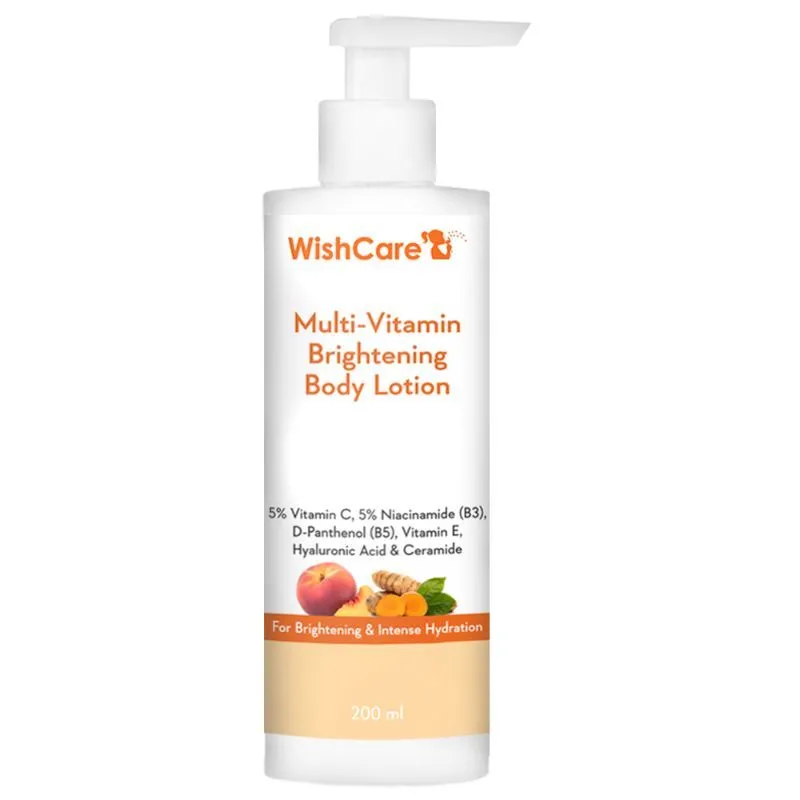 Wishcare Multi-Vitamin Brightening Body Lotion - 5% Vitamin C, 5% Niacinamide(B3), Panthenol(B5)