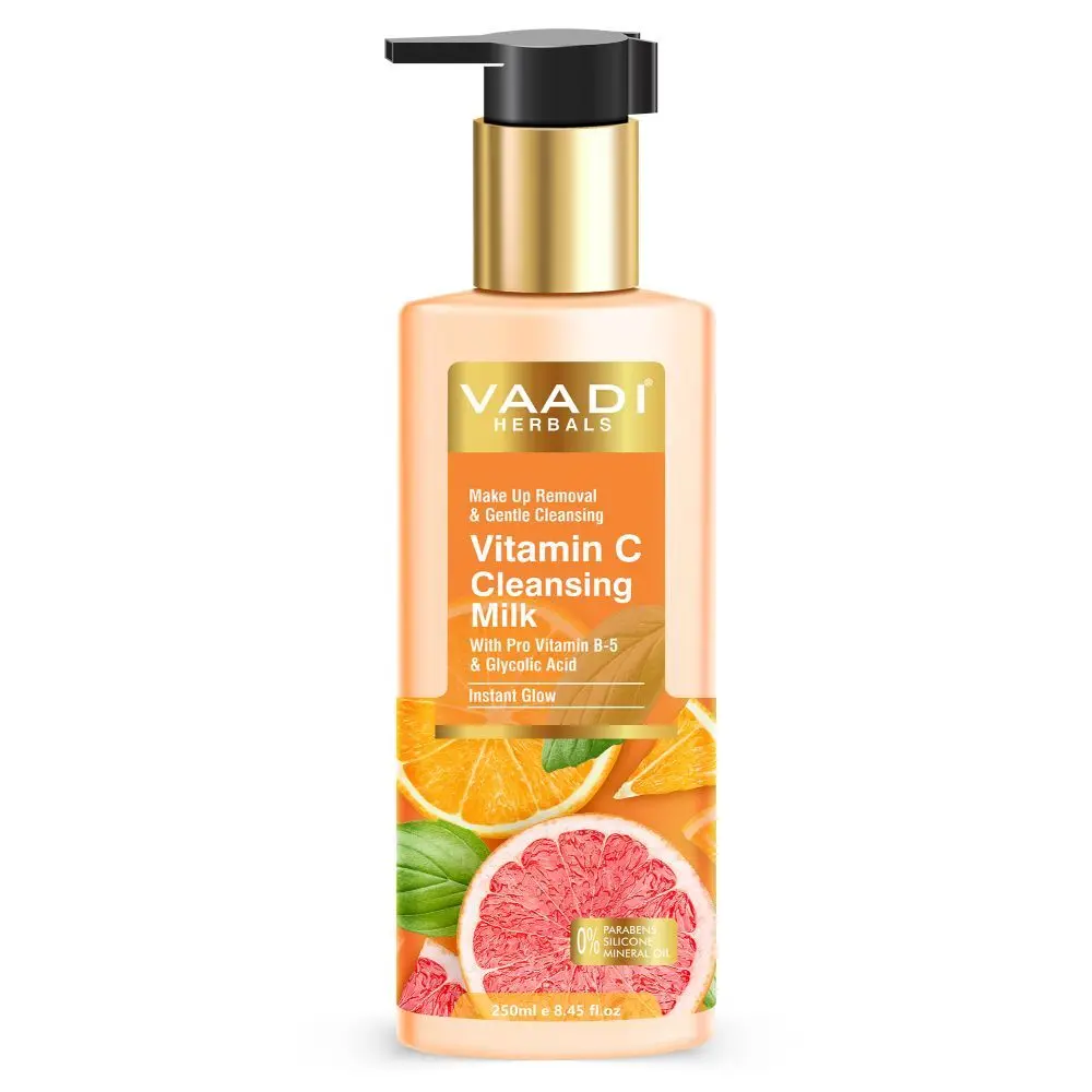 Vaadi Herbals Vitamin C Cleansing Milk For Make Up Removal & Gentle Cleansing (250 ml)