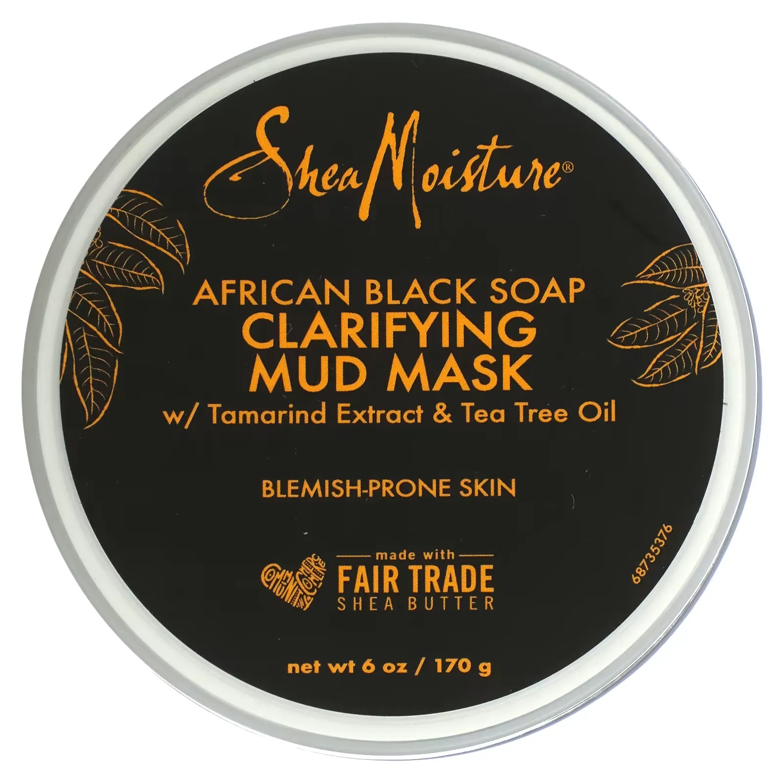 Clarifying Mud Beauty Mask, African Black Soap, 6 oz (170 g)