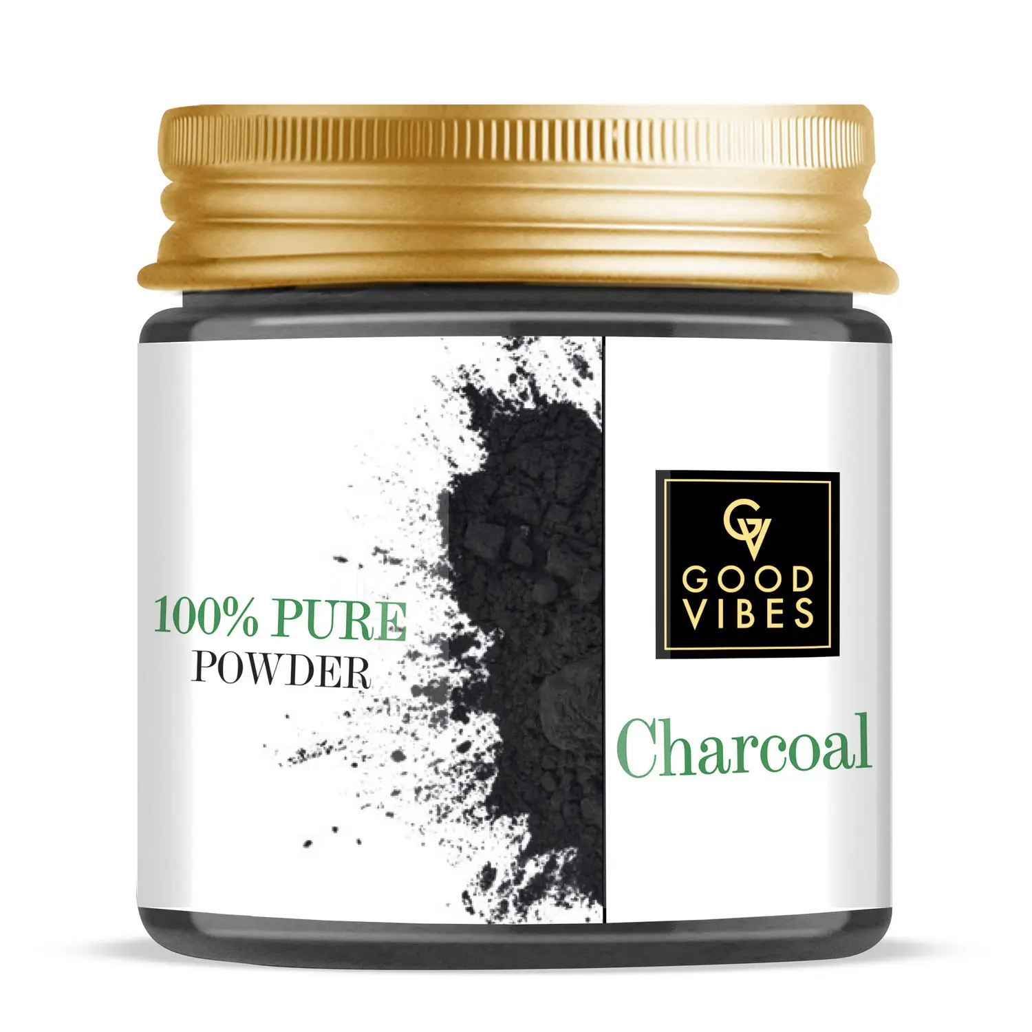 Good Vibes Charcoal Powder | Anti-Acne, Anti-Dandruff, Cleansing | No Animal Testing (35 gm)