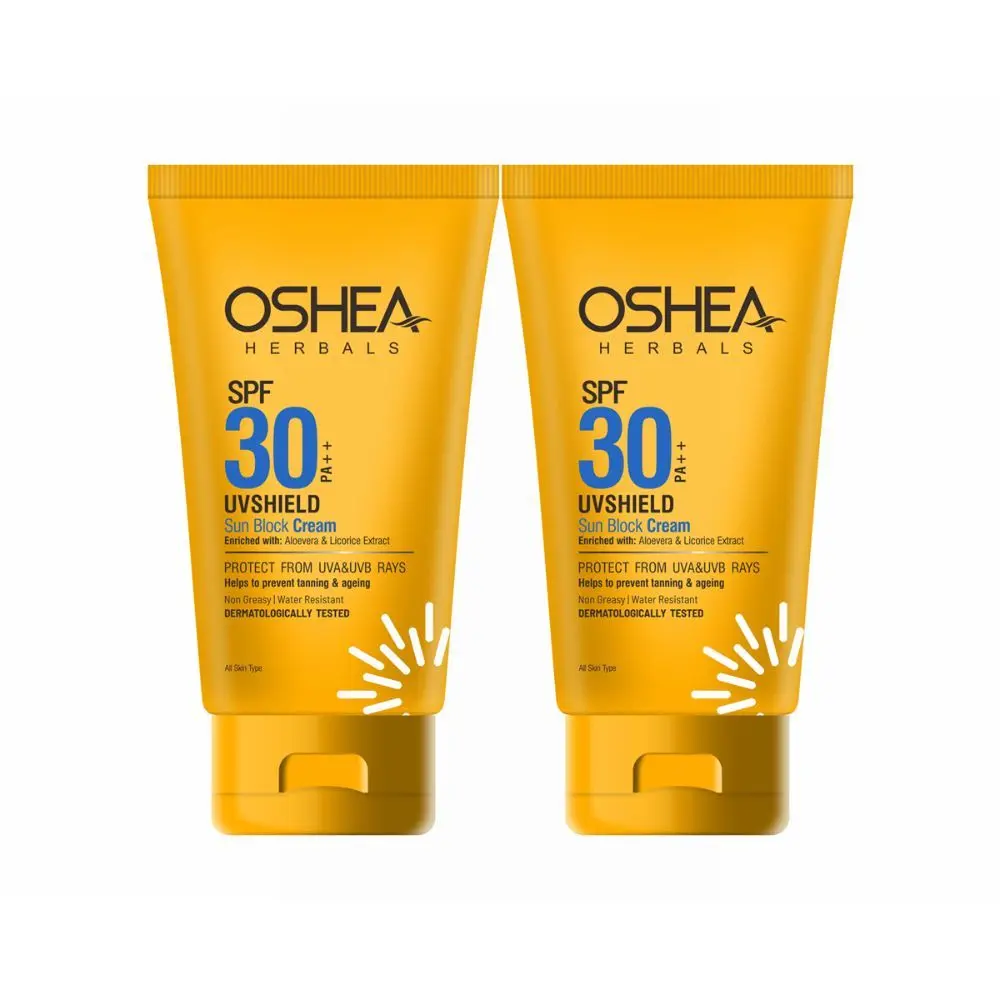 Oshea Herbals SPF 30 PA ++ UV SHIELD SUN BLOCK CREAM Pack of 2