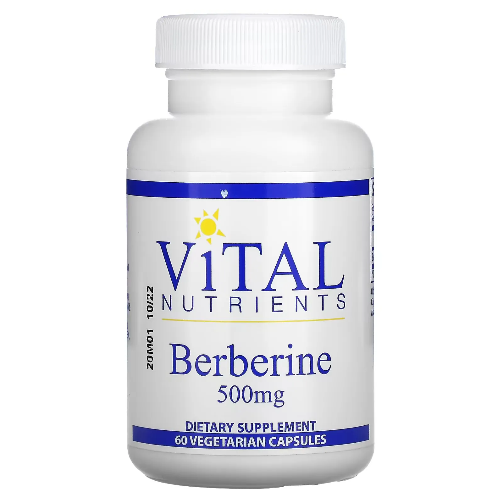 Berberine, 500 mg, 60 Vegetarian Capsules