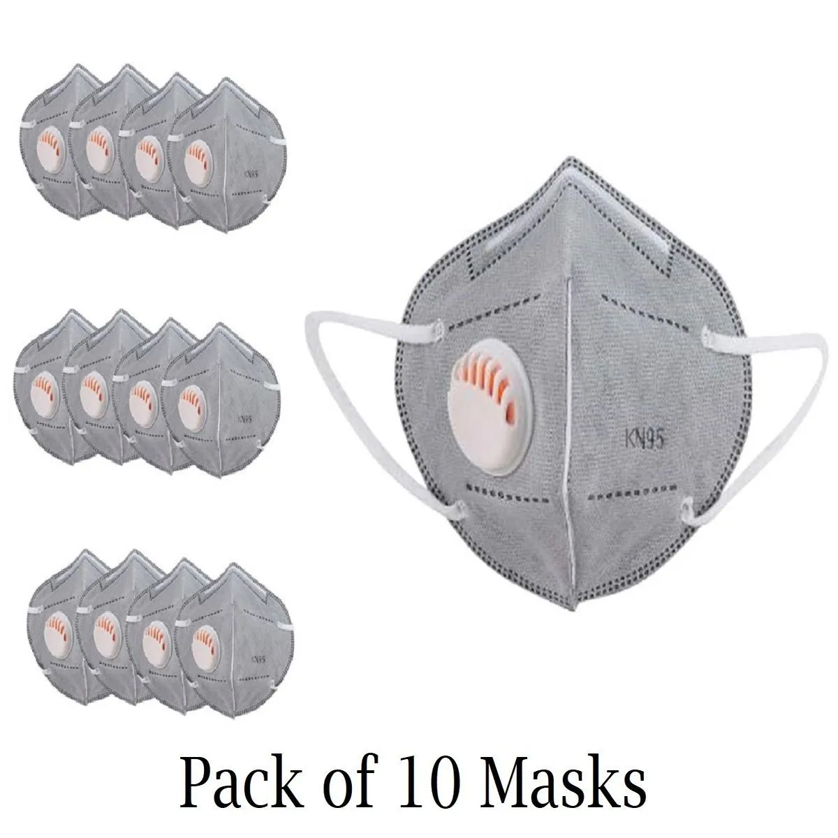 OOMPH KN95 Anti-Polution Mask with Respirator Valve Pack of 10