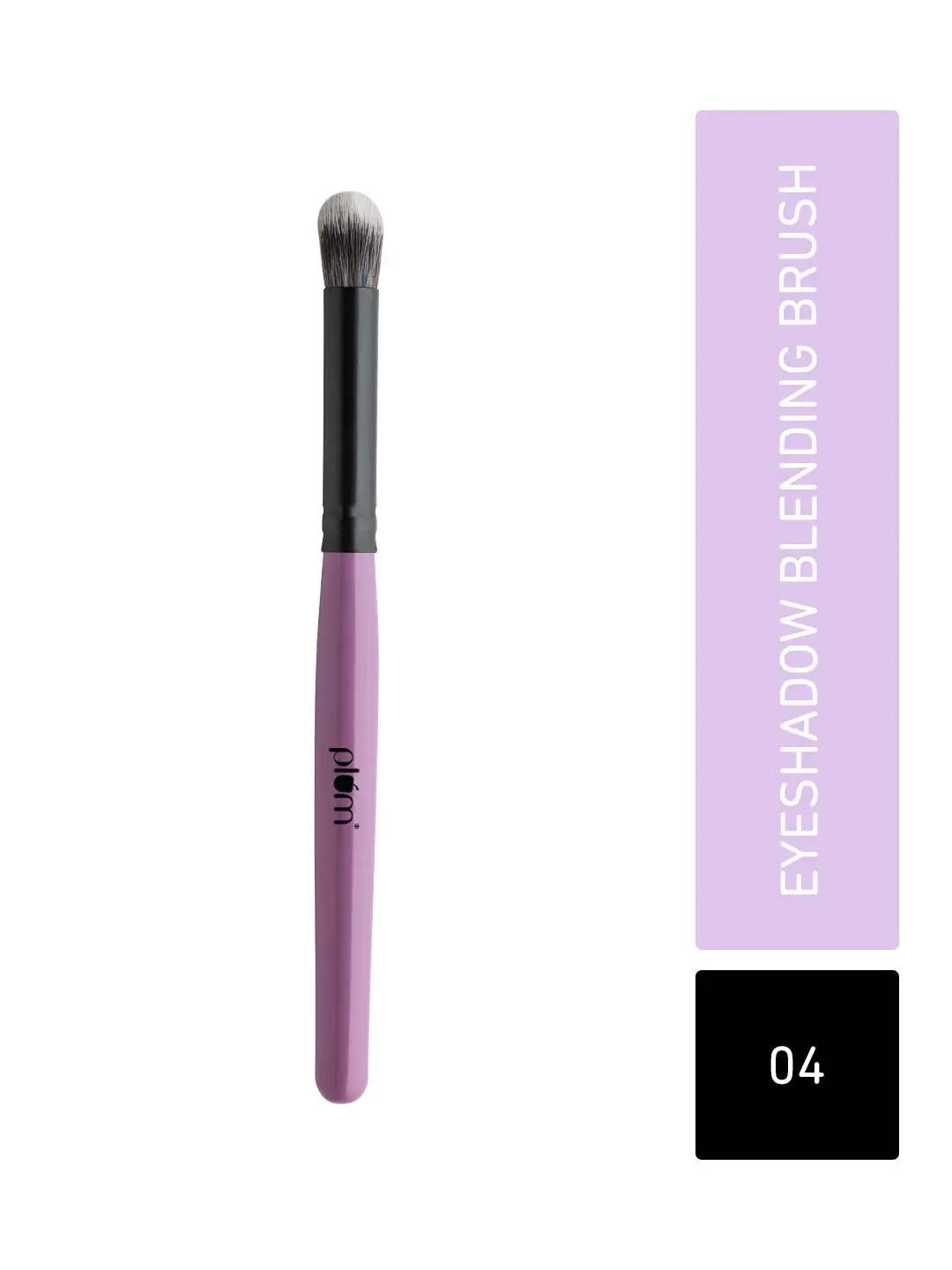 Plum Soft Blend Eyeshadow Blending Brush | Ultra-soft Bristles | Flawless Application | Easy Pick-up | 04