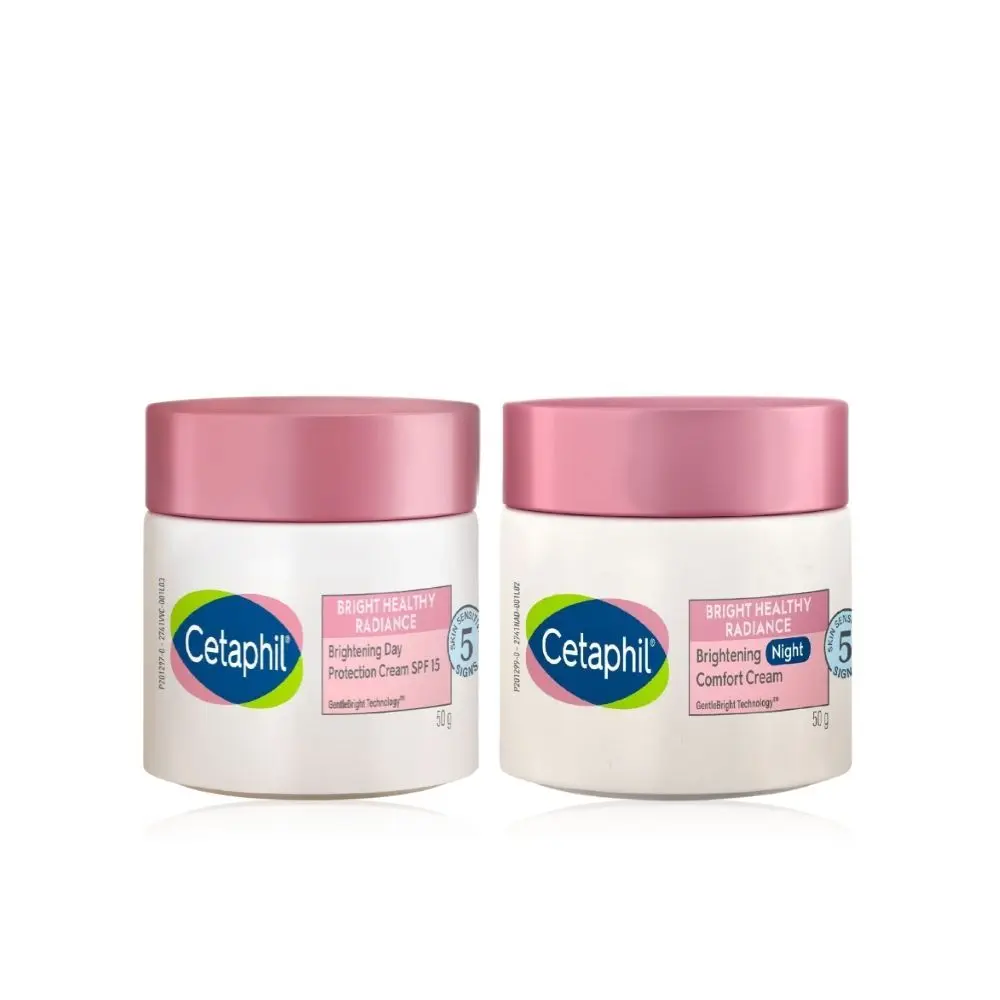 Cetaphil Bright Healthy Radiance Day And Night Cream [Cetaphil Bright Healthy Radiance Night Cream (50 ml) + Cetaphil Bright Healthy Radiance Day Cream (50 ml)]