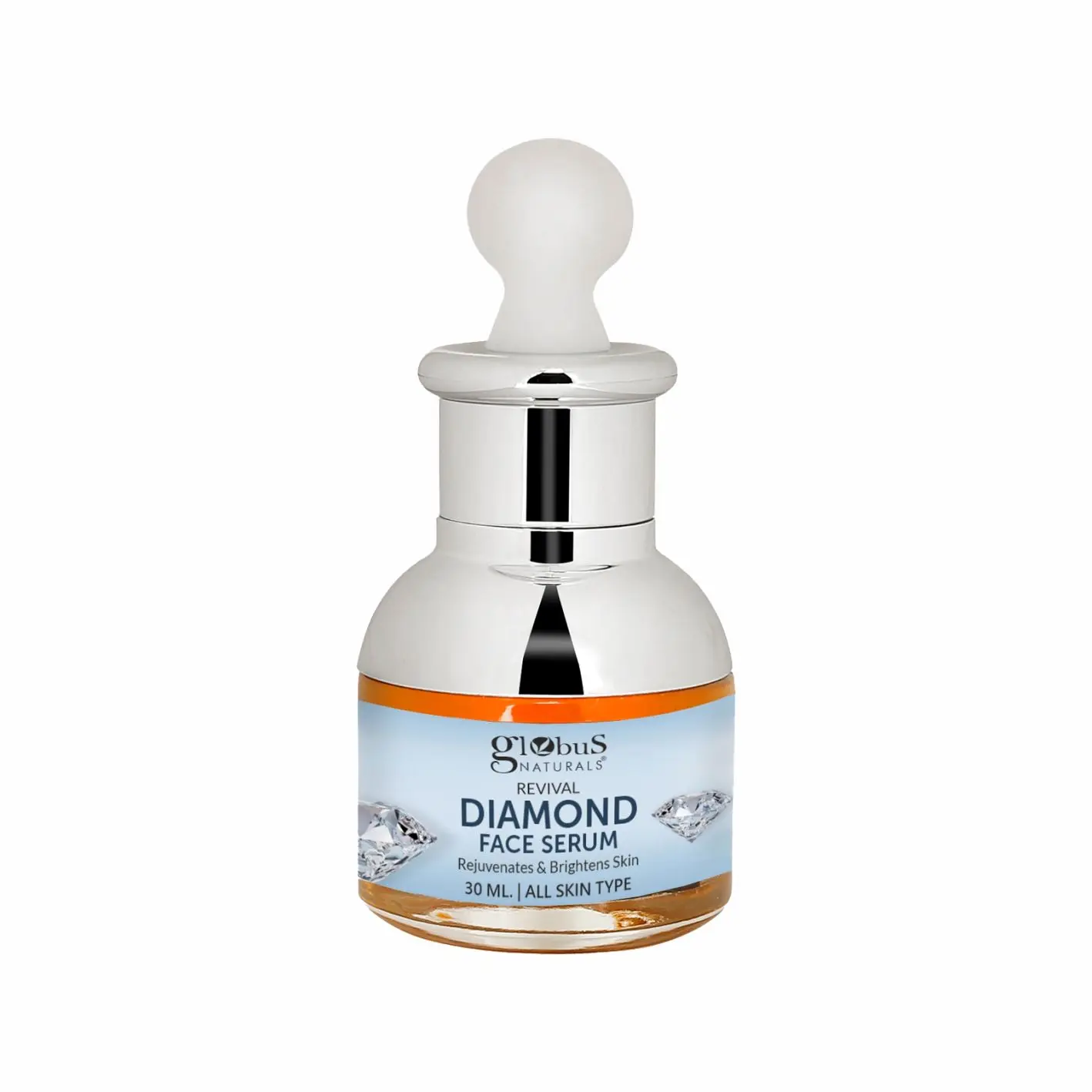 Globus Naturals Revival Diamond Face Serum With Goodness Of Saffron & Liquorice All Skin Types, 30 ml