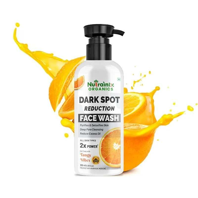 Nutrainix Organics Dark Spot Reduction Face Wash Removes Dead Skin Cells & Dark Spots