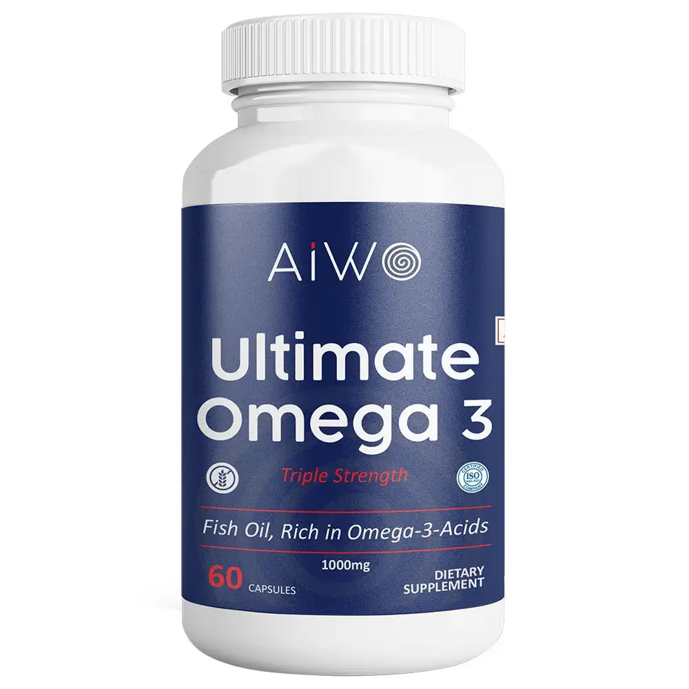 Aiwo Ultimate Omega 3 Triple Strength,  60 capsules