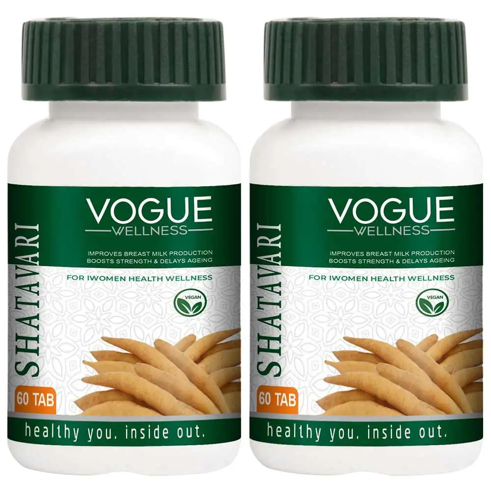 Vogue Wellness Shatavari - Pack of 2,  60 tablet(s)