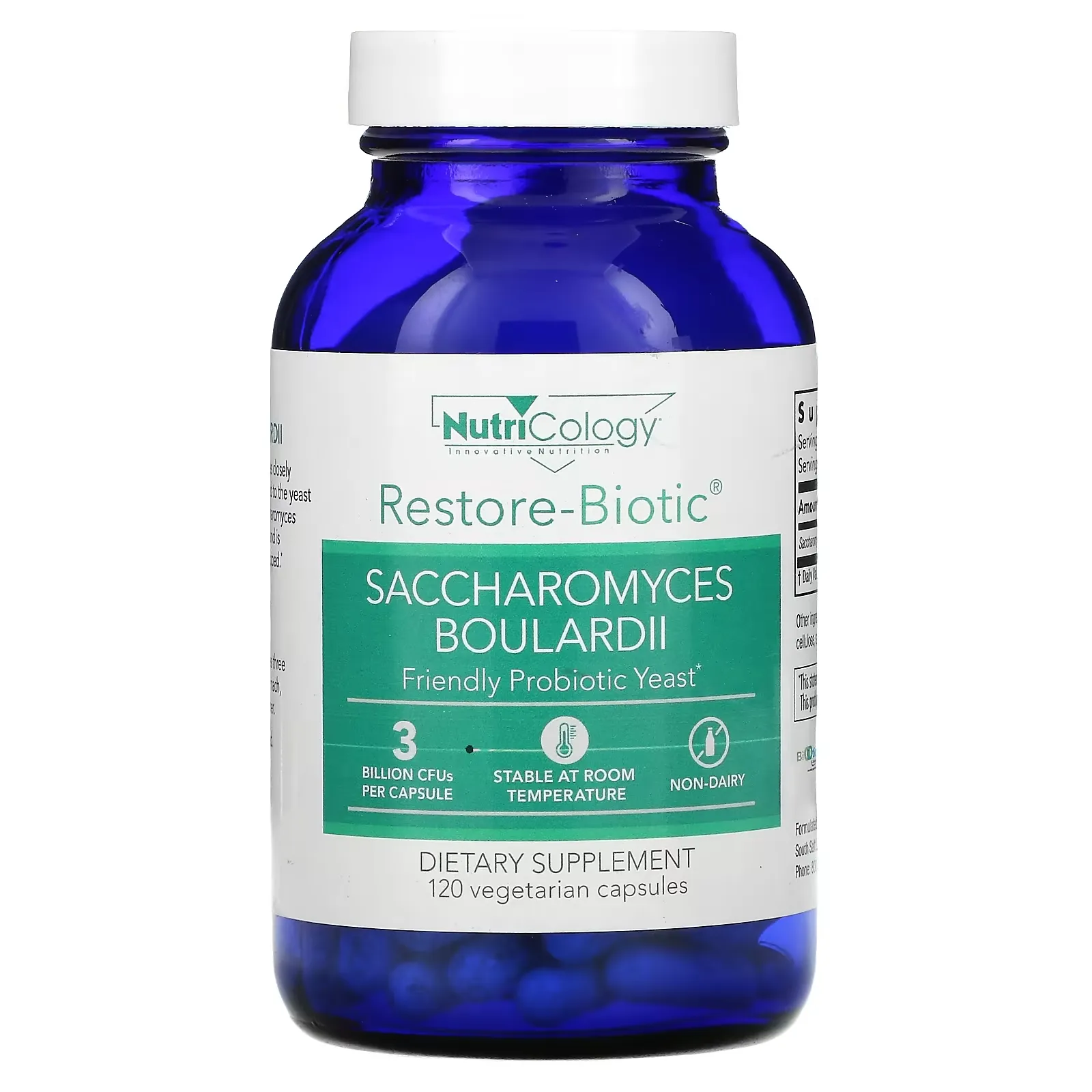 Restore-Biotic, Saccharomyces Boulardii, 120 Vegetarian Capsules