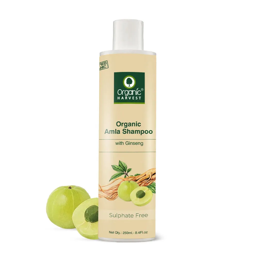 Organic Harvest Organic Amla Hair Shampoo with Ginseng