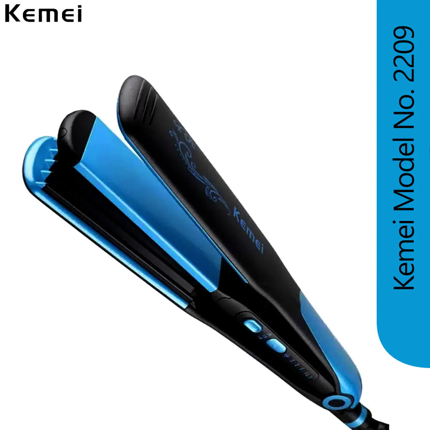 Kemei KM-2209 2 in 1 Hair Straightener & Hair Crimper