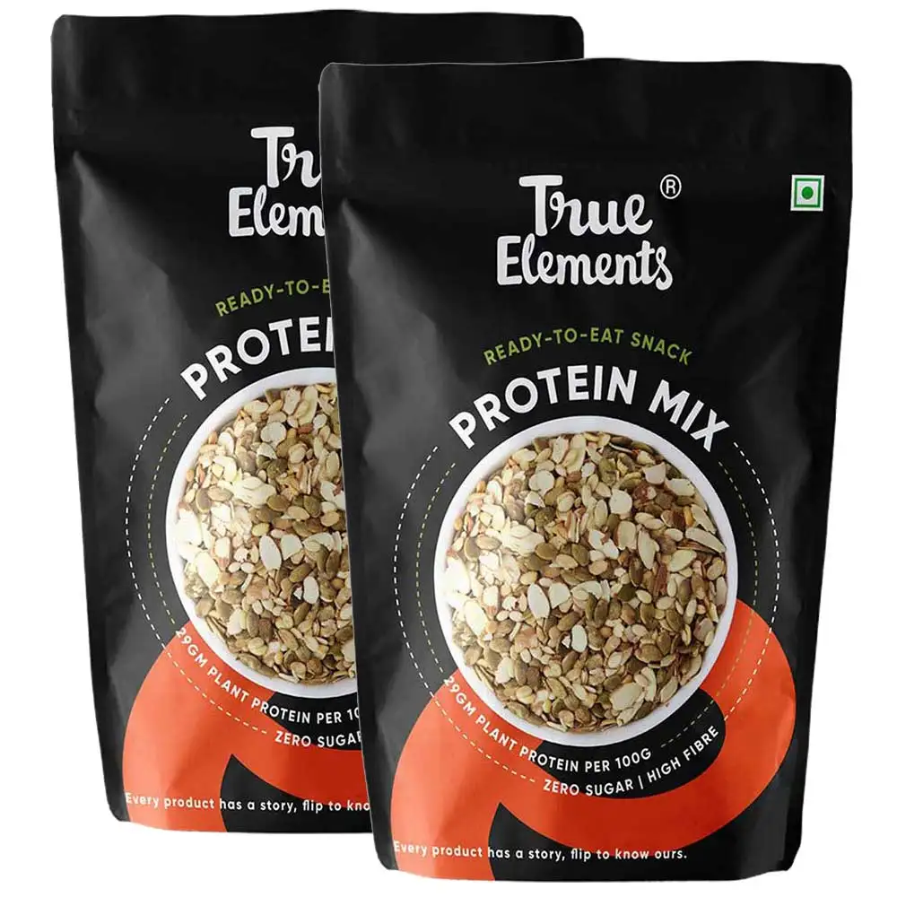 True Elements Protein Mix Pack of 2,  Pumpkin Watermelon Almonds & Soyanuts  0.125 kg