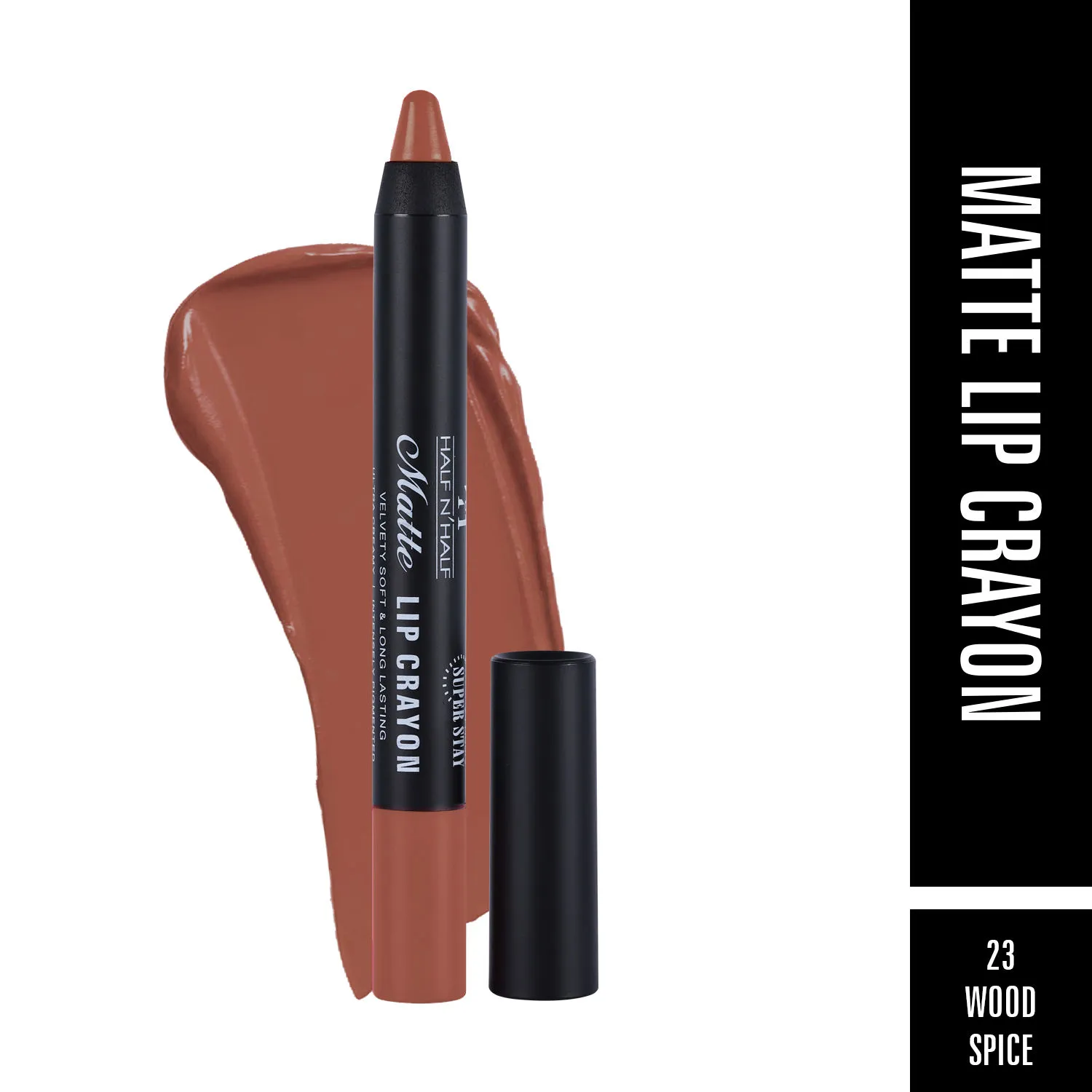 Half N Half Matte Lip Crayon - Wood Spice